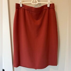 Ann Taylor Classic Red Pencil Skirt